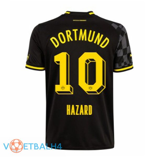 Dortmund BVB (Hazard 10) voetbal jersey uit zwart 2022/2023