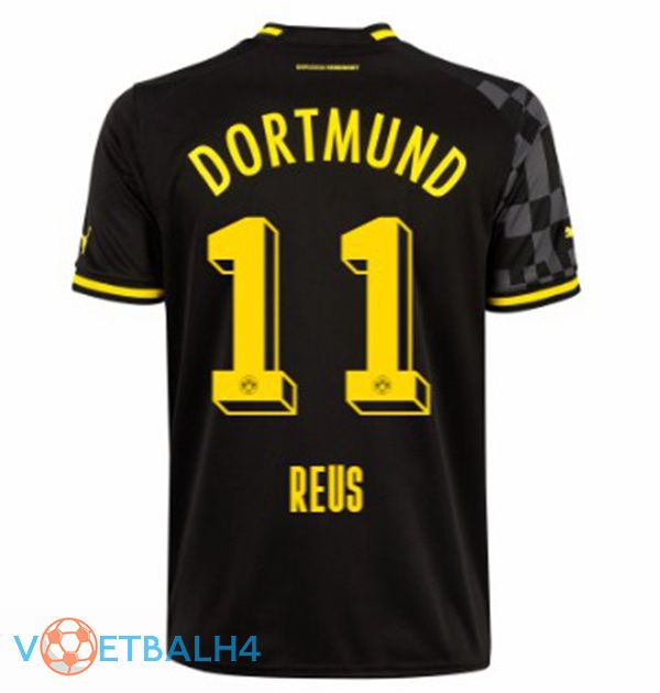 Dortmund BVB (Reus 11) voetbal jersey uit zwart 2022/2023