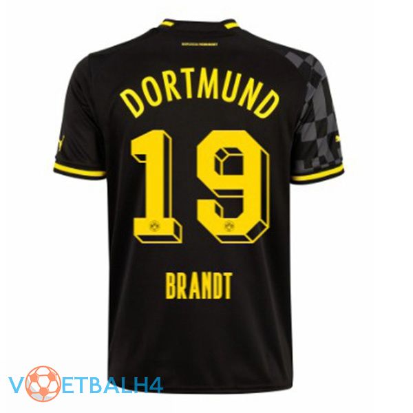 Dortmund BVB (Brandt 19) voetbal jersey uit zwart 2022/2023