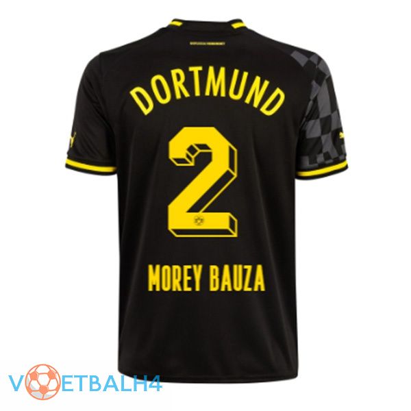 Dortmund BVB (Morey Bauza 2) voetbal jersey uit zwart 2022/2023