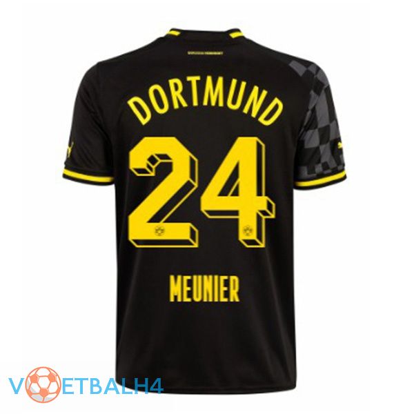 Dortmund BVB (Meunier 24) voetbal jersey uit zwart 2022/2023