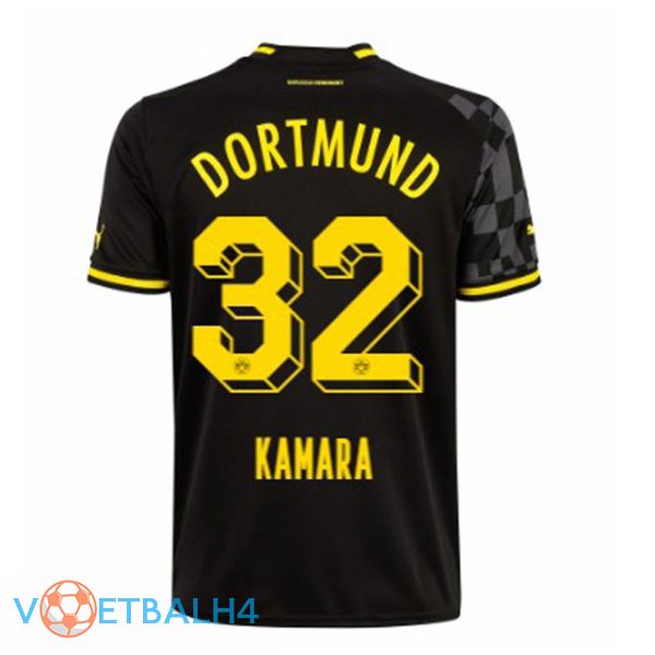 Dortmund BVB (Kamara 32) voetbal jersey uit zwart 2022/2023