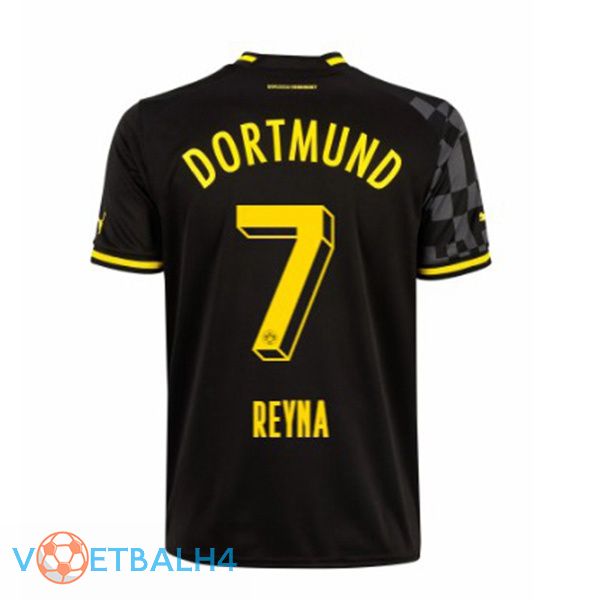 Dortmund BVB (Reyna 7) voetbal jersey uit zwart 2022/2023