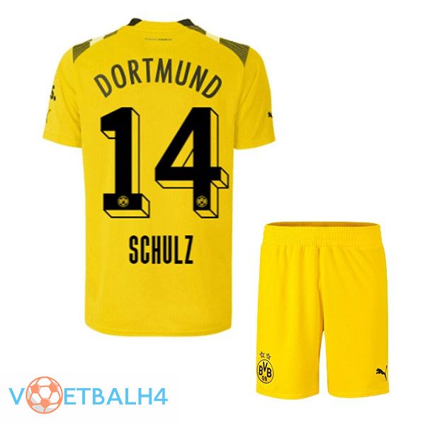 Dortmund BVB (Schulz 14) kinderen voetbal jersey beker geel 2022/2023