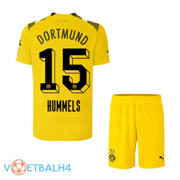 Dortmund BVB (Hummels 15) kinderen voetbal jersey beker geel 2022/2023