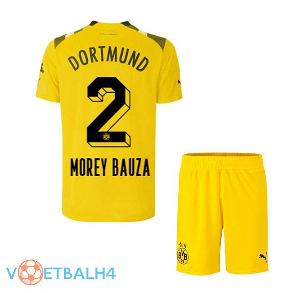 Dortmund BVB (Morey Bauza 2) kinderen voetbal jersey beker geel 2022/2023