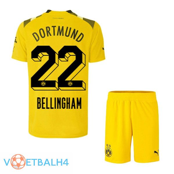 Dortmund BVB (Bellingham 22) kinderen voetbal jersey beker geel 2022/2023