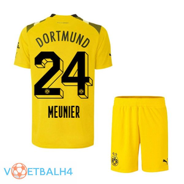 Dortmund BVB (Meunier 24) kinderen voetbal jersey beker geel 2022/2023