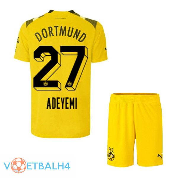 Dortmund BVB (Adeyemi 27) kinderen voetbal jersey beker geel 2022/2023