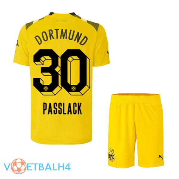 Dortmund BVB (Passlack 30) kinderen voetbal jersey beker geel 2022/2023