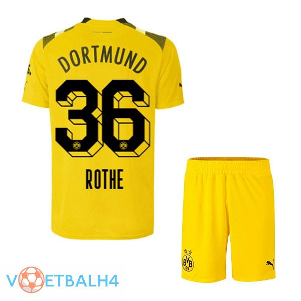 Dortmund BVB (Rothe 36) kinderen voetbal jersey beker geel 2022/2023