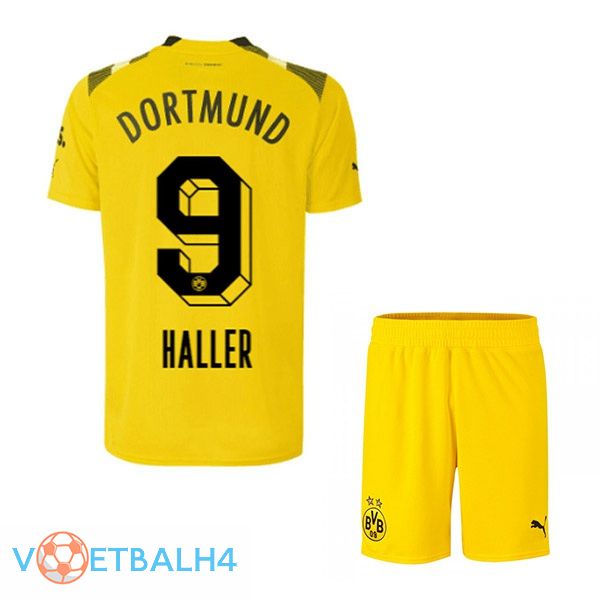 Dortmund BVB (Haller 9) kinderen voetbal jersey beker geel 2022/2023