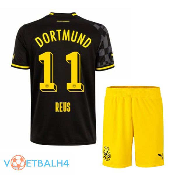 Dortmund BVB (Reus 11) kinderen voetbal jersey uit zwart 2022/2023