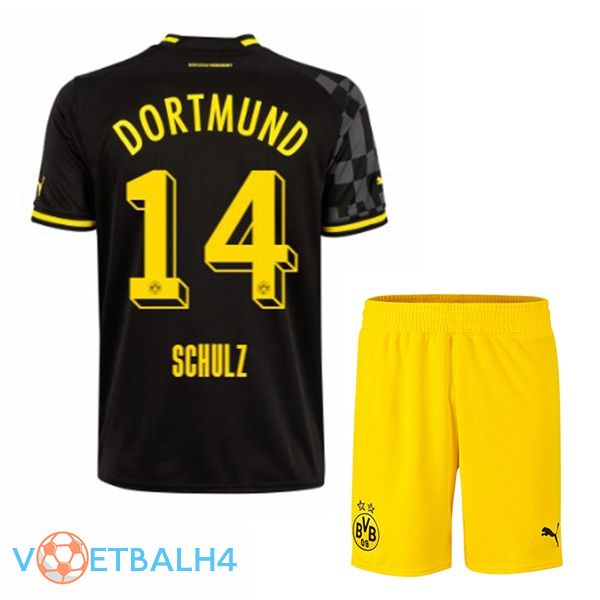 Dortmund BVB (Schulz 14) kinderen voetbal jersey uit zwart 2022/2023