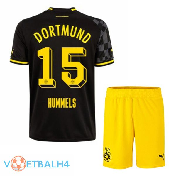 Dortmund BVB (Hummels 15) kinderen voetbal jersey uit zwart 2022/2023