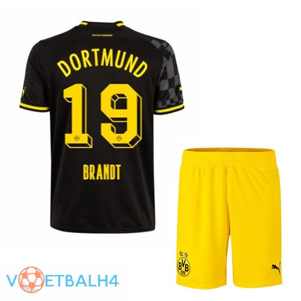 Dortmund BVB (Brandt 19) kinderen voetbal jersey uit zwart 2022/2023