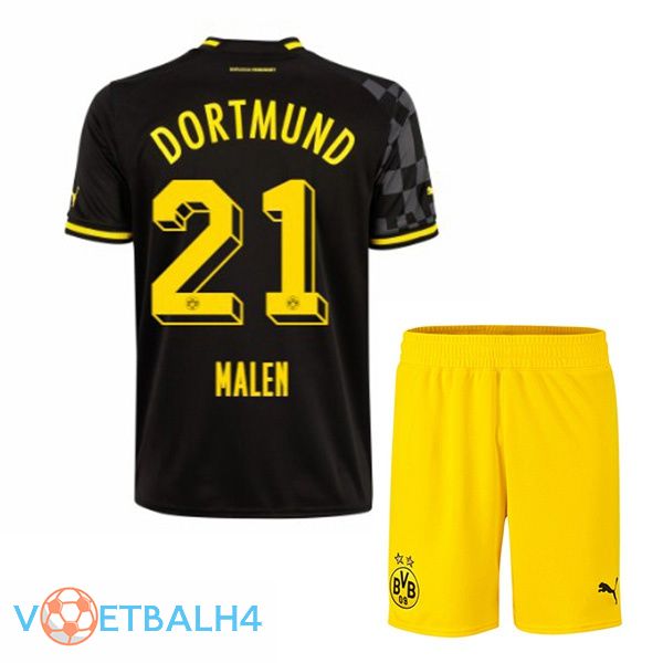 Dortmund BVB (Malen 21) kinderen voetbal jersey uit zwart 2022/2023