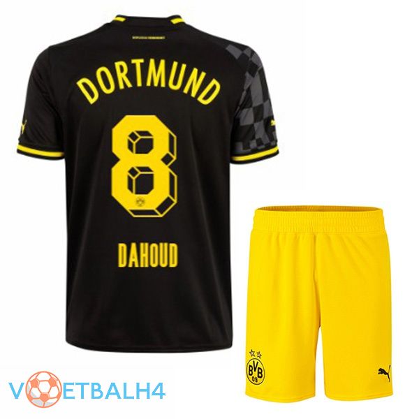 Dortmund BVB (Dahoud 8) kinderen voetbal jersey uit zwart 2022/2023