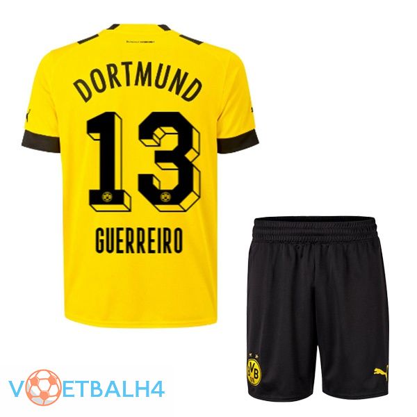 Dortmund BVB (Guerreiro 13) jersey thuis kinderen geel 2022/2023