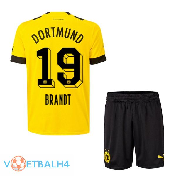 Dortmund BVB (Brandt 19) jersey thuis kinderen geel 2022/2023