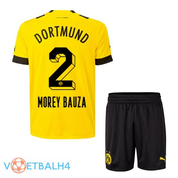 Dortmund BVB (Morey Bauza 2) jersey thuis kinderen geel 2022/2023