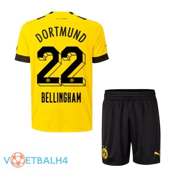 Dortmund BVB (Bellingham 22) jersey thuis kinderen geel 2022/2023