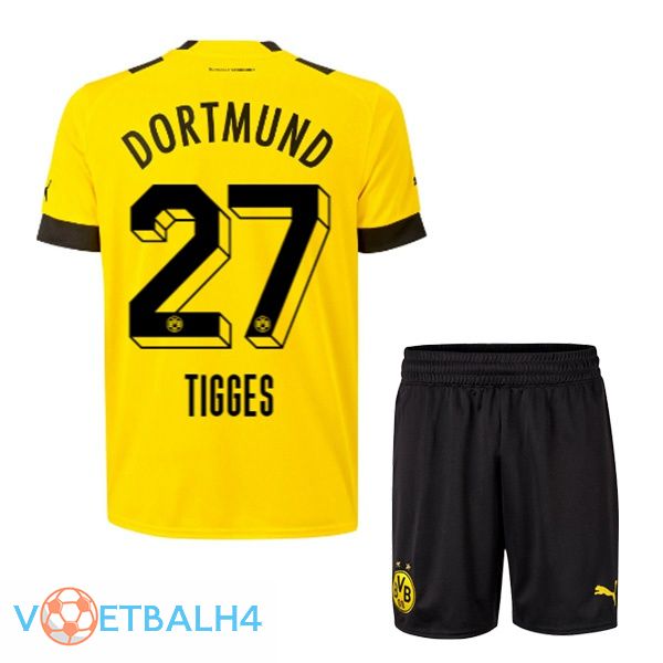 Dortmund BVB (Tigges 27) jersey thuis kinderen geel 2022/2023