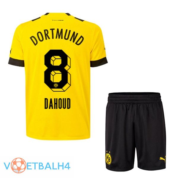 Dortmund BVB (Dahoud 8) jersey thuis kinderen geel 2022/2023