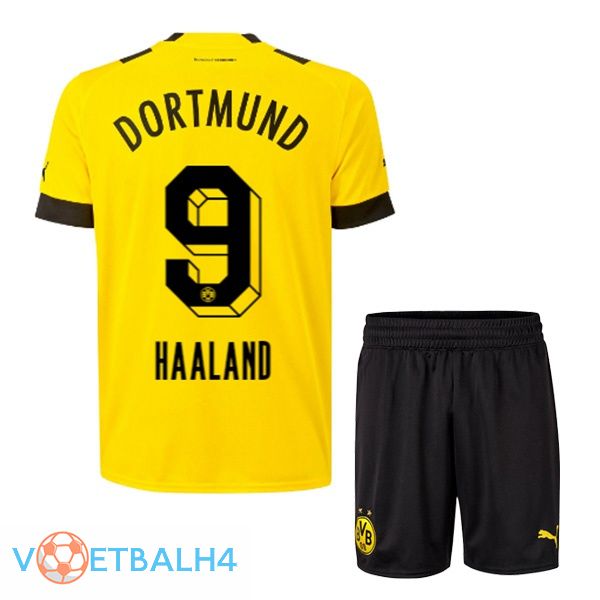 Dortmund BVB (Haaland 9) jersey thuis kinderen geel 2022/2023