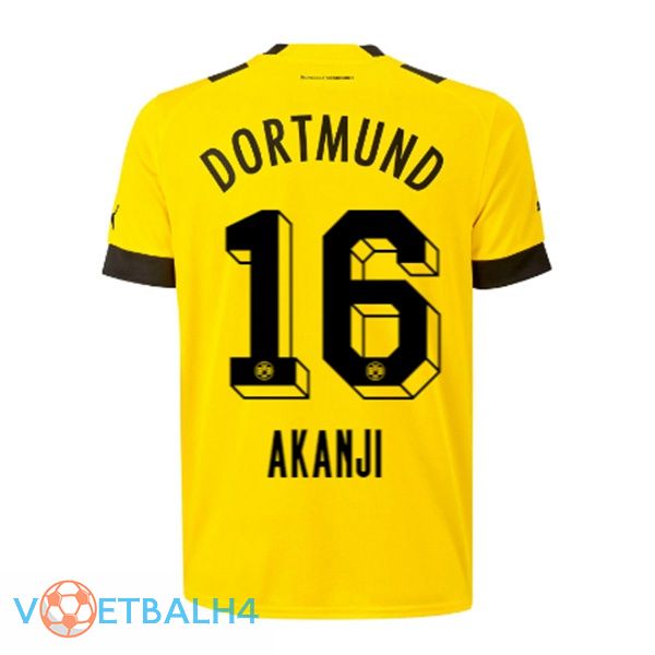 Dortmund BVB (Akanji 16) jersey thuis geel 2022/2023