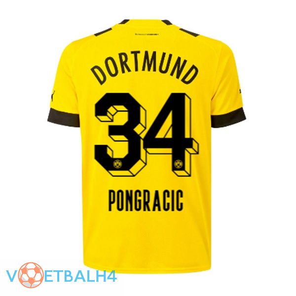 Dortmund BVB (Pongracic 34) jersey thuis geel 2022/2023