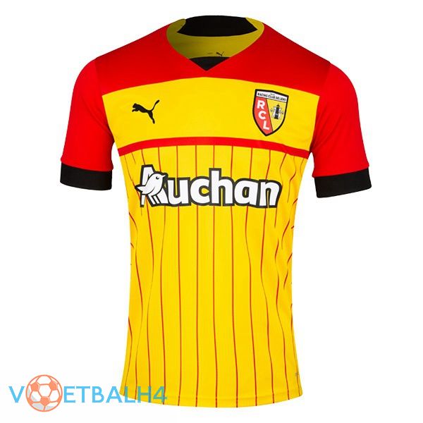 RC Lens voetbal jerseys thuis geel rood 2022-2023