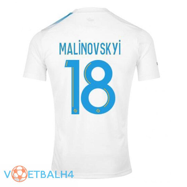 Marseille OM (MALINOVSKYI 18) voetbal jersey Nr. 30 jubileum editie wit blauw 2022/2023