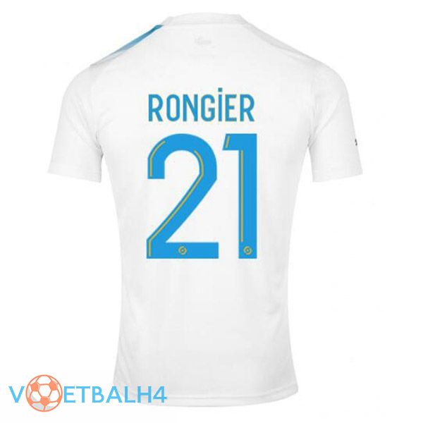 Marseille OM (RONGIER 21) voetbal jersey Nr. 30 jubileum editie wit blauw 2022/2023