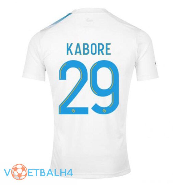 Marseille OM (KABORE 29) voetbal jersey Nr. 30 jubileum editie wit blauw 2022/2023