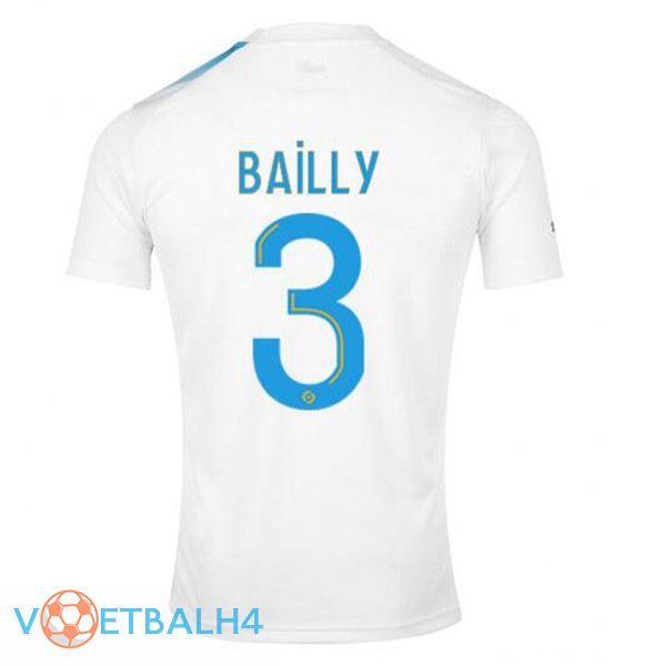 Marseille OM (BAILLY 3) voetbal jersey Nr. 30 jubileum editie wit blauw 2022/2023