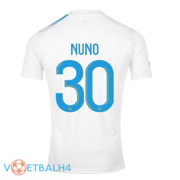 Marseille OM (NUNO 30) voetbal jersey Nr. 30 jubileum editie wit blauw 2022/2023