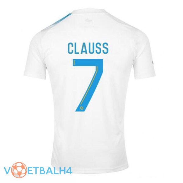 Marseille OM (CLAUSS 7) voetbal jersey Nr. 30 jubileum editie wit blauw 2022/2023