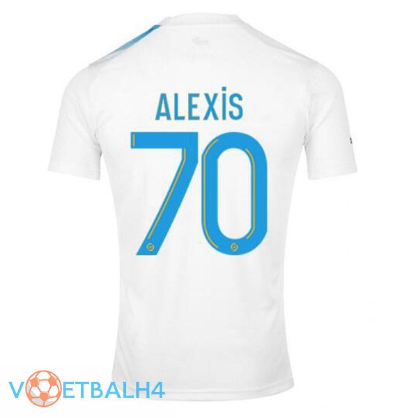 Marseille OM (ALEXIS 70) voetbal jersey Nr. 30 jubileum editie wit blauw 2022/2023