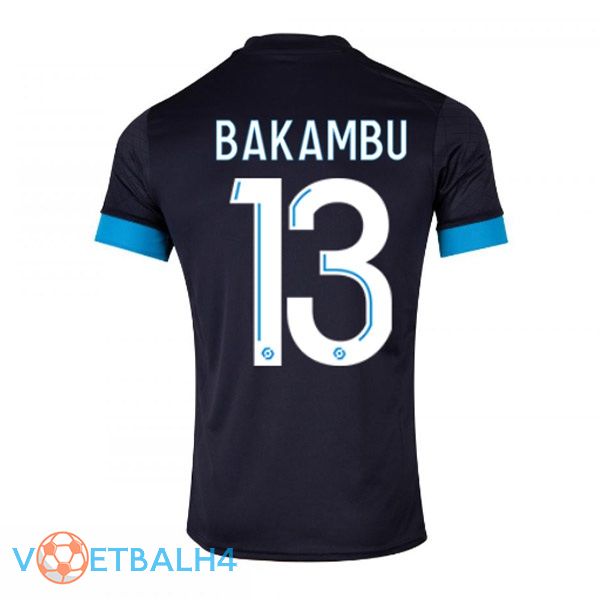 Marseille OM (BAKAMBU 13) voetbal jersey uit zwart 2022/2023