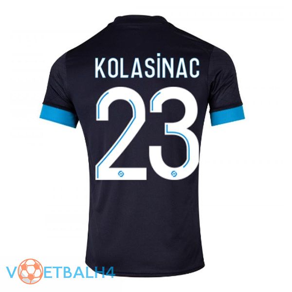 Marseille OM (KOLASINAC 23) voetbal jersey uit zwart 2022/2023