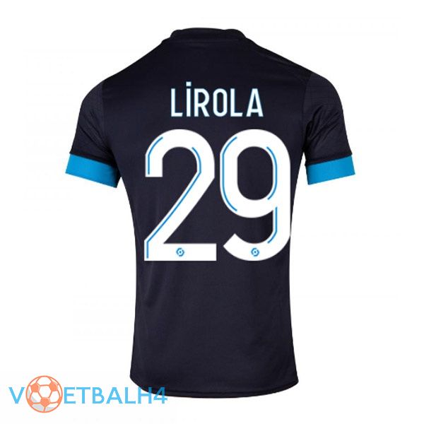 Marseille OM (LIROLA 29) voetbal jersey uit zwart 2022/2023