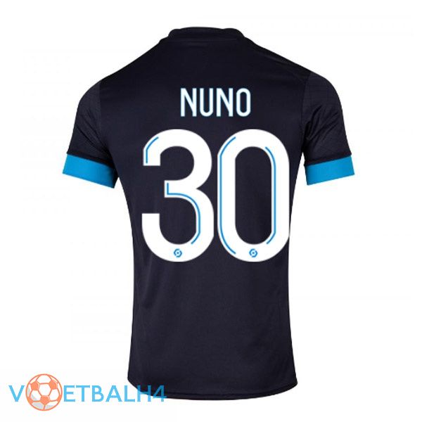 Marseille OM (NUNO 30) voetbal jersey uit zwart 2022/2023