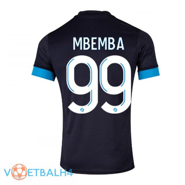 Marseille OM (MBEMBA 99) voetbal jersey uit zwart 2022/2023