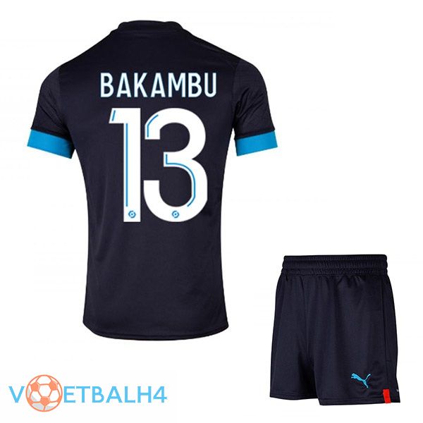 Marseille OM (BAKAMBU 13) kinderen voetbal jersey uit zwart 2022/2023