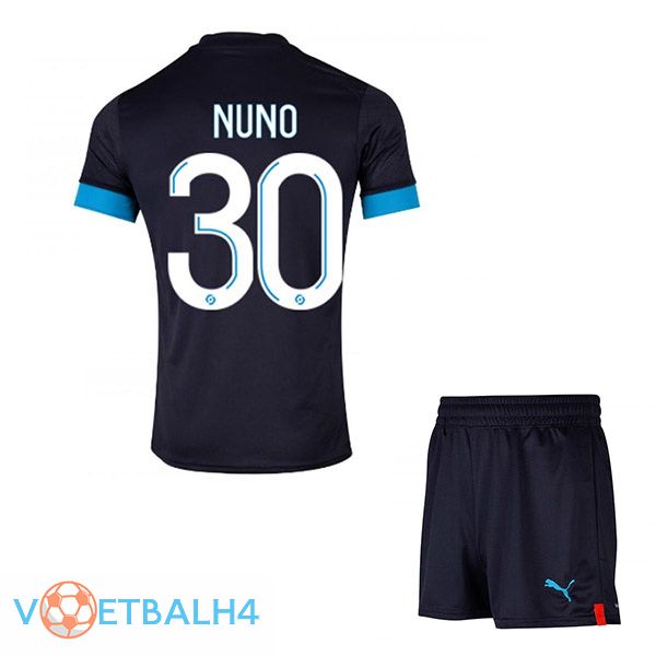 Marseille OM (NUNO 30) kinderen voetbal jersey uit zwart 2022/2023