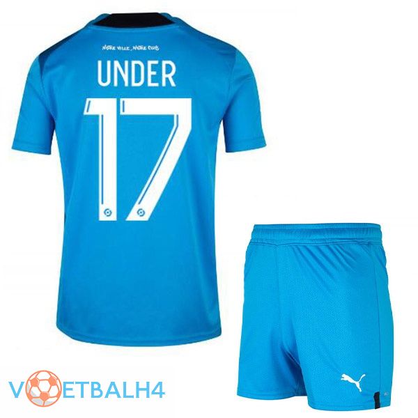 Olympique de Marseille (UNDER 17) kinderen voetbal jerseys derde blauw 2022-2023