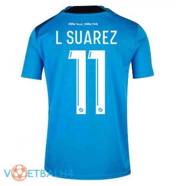 Olympique de Marseille (L SUAREZ 11) voetbal jerseys derde blauw 2022-2023