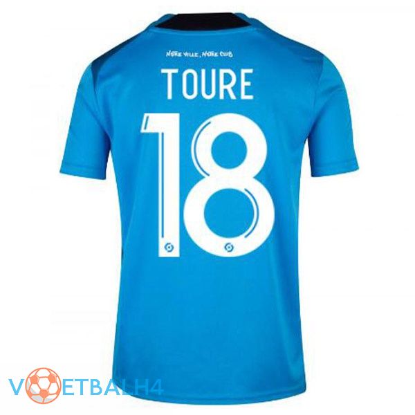 Olympique de Marseille (TOURE 18) voetbal jerseys derde blauw 2022-2023