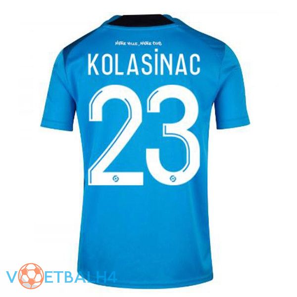 Olympique de Marseille (KOLASINAC 23) voetbal jerseys derde blauw 2022-2023